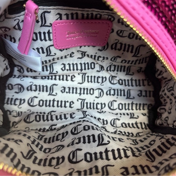 NWT Juicy Couture Puffed Up Crossbody - Pink Sequin - Picture 4 of 4
